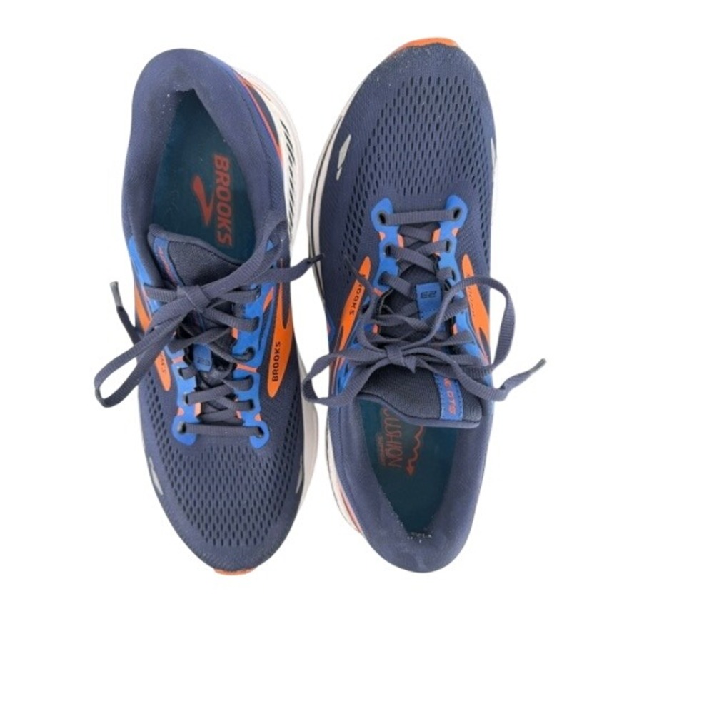 Brooks Adrenaline GTS 23 Mens Running Shoes Navy Blue Orange 1103911D438 Size 10